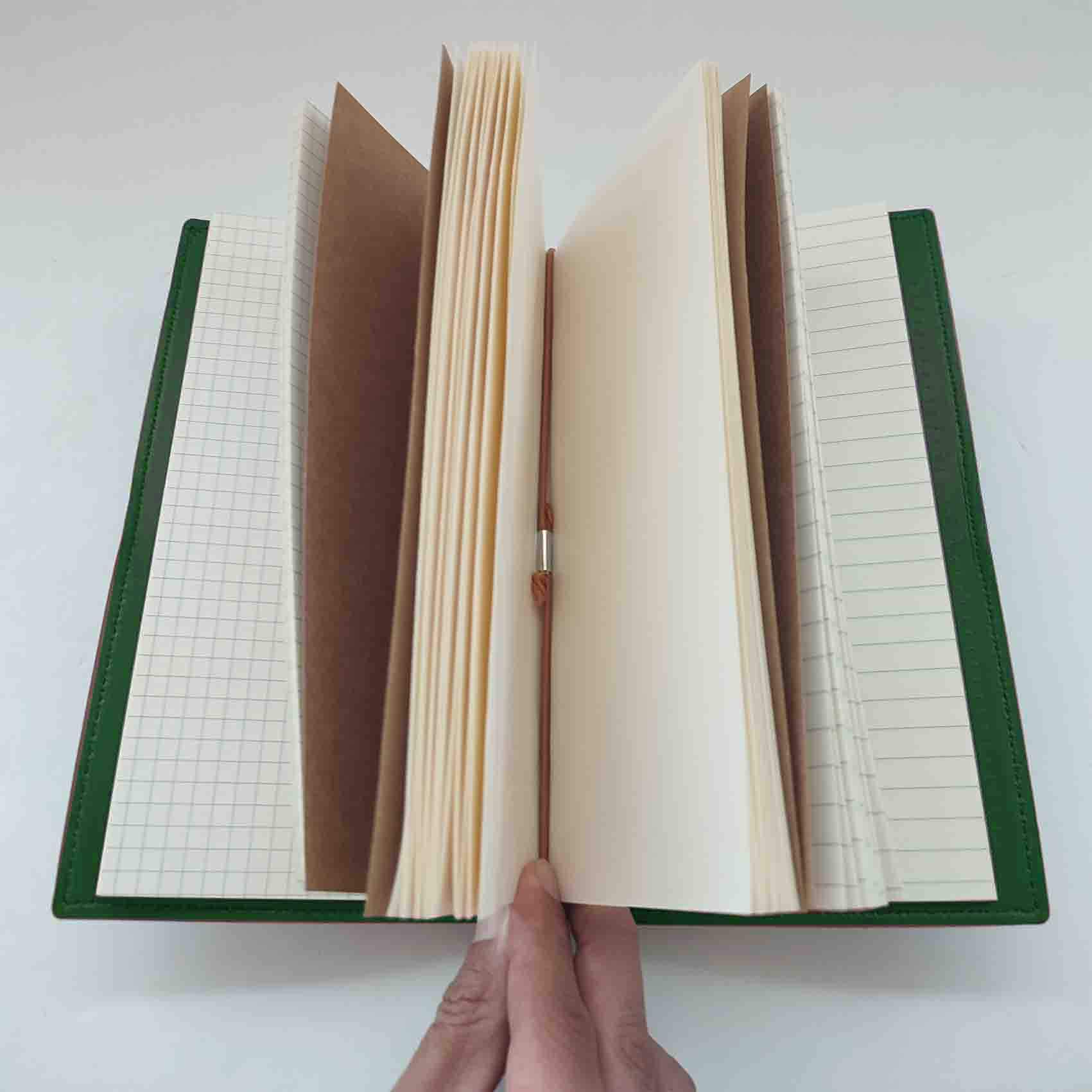 Kişiye Özel Yeşil Deri Defter